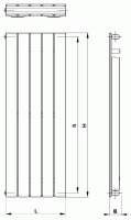 KORADO KORATHERM těleso VERTIKAL K10V 514/0700 Bílá K10V070051-00-10